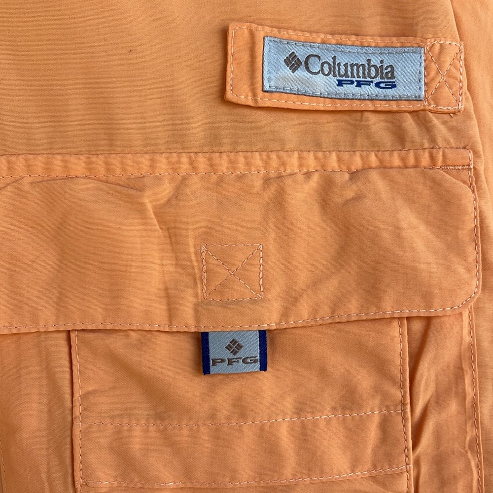 Columbia orange button down fishing shirt Size XL - Picture 4 of 6